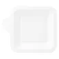 ASSIETTES CARRÉES BIONIC 11x11x1,7 CM BLANC BAGASSE (1000 UNITÉ) ASSIETTES CARRÉES