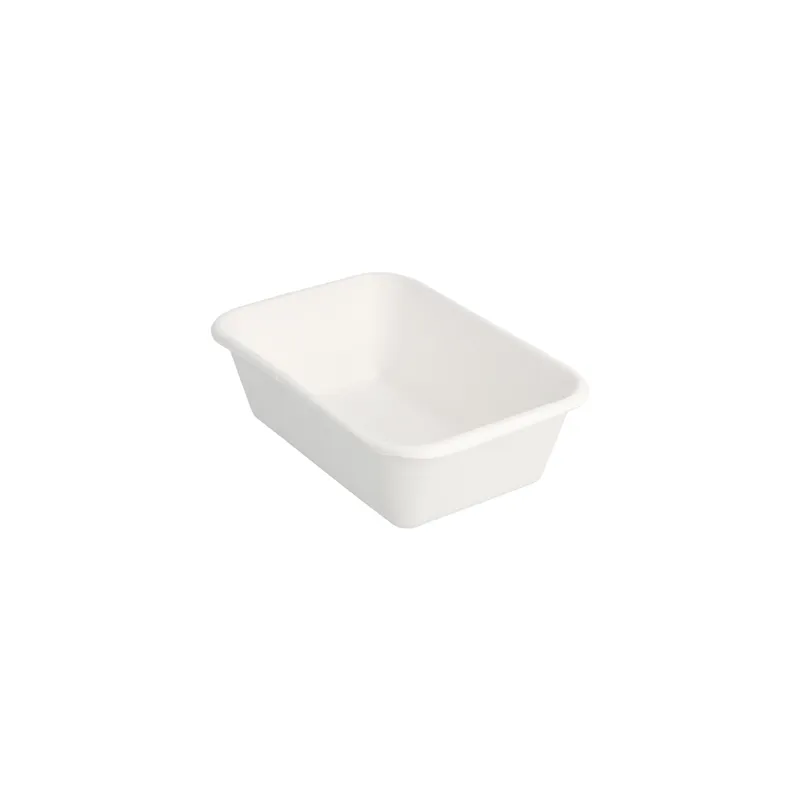 CONTENEURS BIONIC 370 ML 13,5x9,6x4,2 CM BLANC BAGASSE (600 UNITÉ)