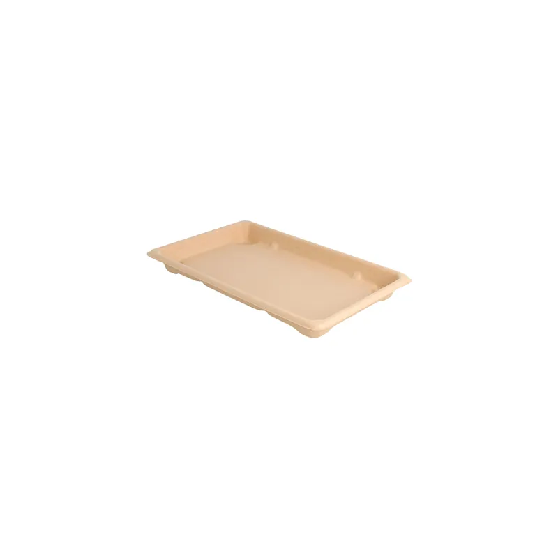 BOÎTES SUSHI BIONIC  21,3x13,3x1,5 CM NATUREL BAGASSE (800 UNITÉ)