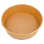 POTS SALADIERS 500 ML - 16,7 oz 300 + 18 PE G/M2 Ø15/12,8x4,5 CM NATUREL KRAFT (300 UNITÉ) POTS SALADIERS