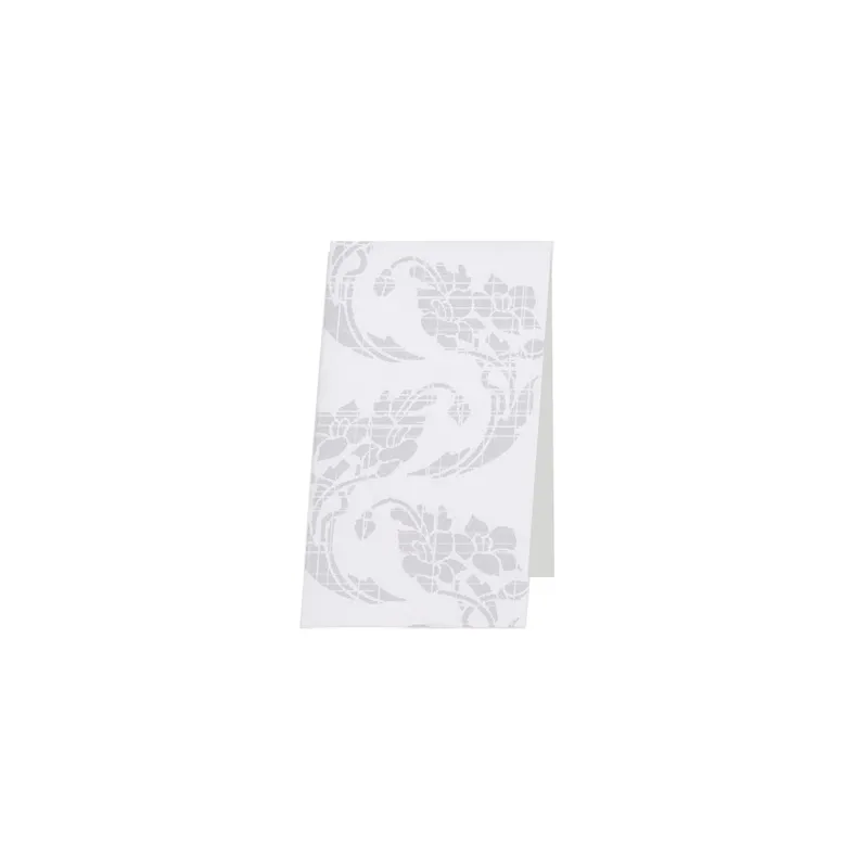 SERVIETTES ESSUIE-MAINS DECORÉES  50 G/M2 30x40 CM BLANC CELLULOSE (900 UNITÉ)