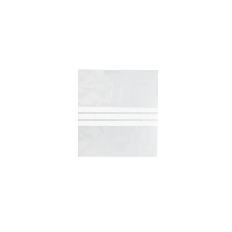 SACS 3 BANDES AVEC FERMETURE ZIP 92 G/M2 50µ 27x27 CM TRANSPARENT LDPE (500 UNITÉ) SACS 3 BANDES AVEC FERMETURE ZIP 92 G/M2 50µ 27x27 CM TRANSPARENT LDPE (500 UNITÉ)