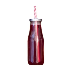 BOUTEILLE + COUVERCLE + PAILLE
