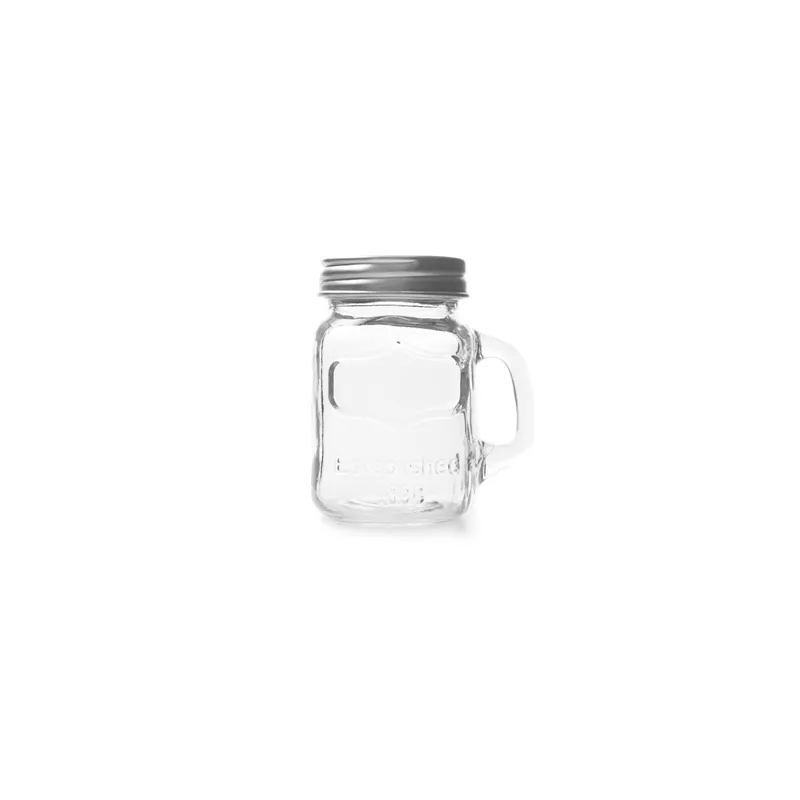 MINI PICHET AVEC COUVERCLE WAKI GLASS 128 ML 7,5x5,5x8,5 CM TRANSPARENT VERRE (96 UNITÉ)