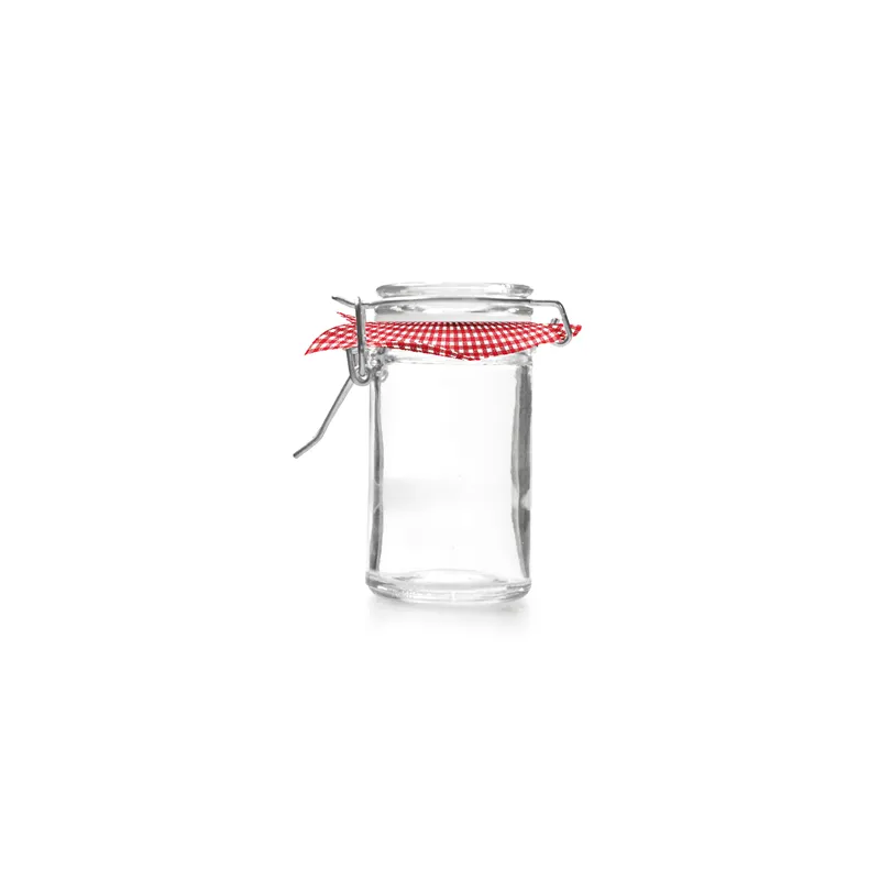 POT FERMETURE CLIP + PAPIER VICHY WAKI GLASS 70 ML Ø 4,5x8,6 CM TRANSPARENT VERRE (96 UNITÉ) POT FERMETURE CLIP + PAPIER VICHY WAKI GLASS 70 ML Ø 4,5x8,6 CM TRANSPARENT VERRE (96 UNITÉ)