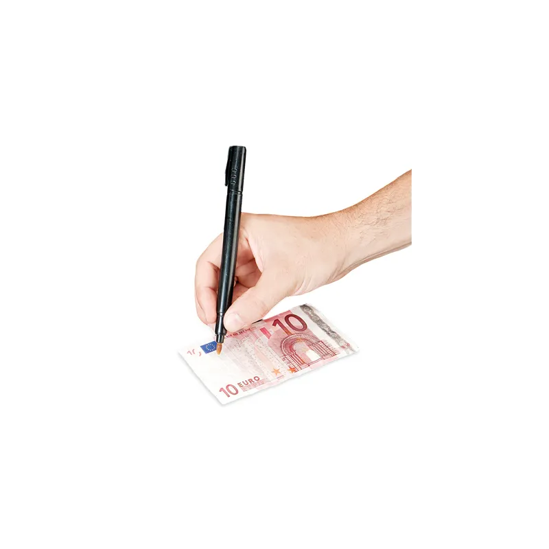 FEUTRE DETECTEUR DE FAUX BILLETS   13 CM NOIR PLASTIQUE (1 UNITÉ)