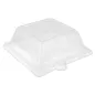 COUVERCLES POUR RÉFÉRENCE 215.90 16,4x16,4x4 CM TRANSPARENT PET (500 UNITÉ) COUVERCLES POUR RÉFÉRENCE 215.90