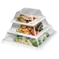 COUVERCLES POUR RÉFÉRENCE 215.94 27x27x5 CM TRANSPARENT PET (150 UNITÉ) COUVERCLES POUR RÉFÉRENCE 215.94
