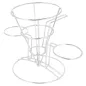 BASKET AVEC 2 RÉCIPIENTS ARTINOX 10,8x15,24 CM ARGENTE INOX (12 UNITÉ) BASKET AVEC 2 RÉCIPIENTS
