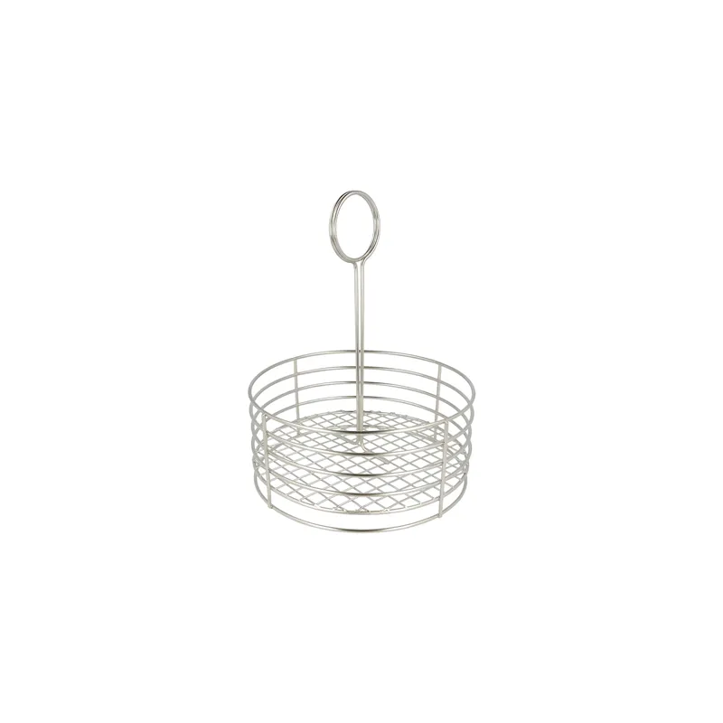 BASKET ROND Ø 19x24 CM ARGENTE INOX (1 UNITÉ) BASKET ROND Ø 19x24 CM ARGENTE INOX (1 UNITÉ)