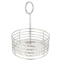 BASKET ROND Ø 19x24 CM ARGENTE INOX (1 UNITÉ) BASKET ROND