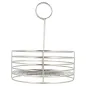 BASKET ROND Ø 19x24 CM ARGENTE INOX (1 UNITÉ) BASKET ROND