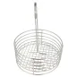 BASKET ROND Ø 19x24 CM ARGENTE INOX (1 UNITÉ) BASKET ROND