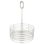 BASKET ROND Ø 22x30,5 CM ARGENTE INOX (1 UNITÉ) BASKET ROND