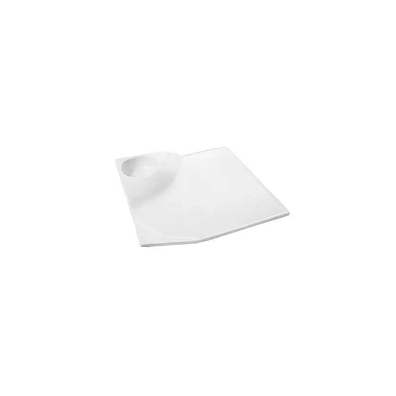 ASSIETTES CARRÉES 25,4x4,5 CM BLANC PORCELAINE (4 UNITÉ) ASSIETTES CARRÉES 25,4x4,5 CM BLANC PORCELAINE (4 UNITÉ)