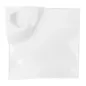 ASSIETTES CARRÉES 30,5x4 CM BLANC PORCELAINE (3 UNITÉ) ASSIETTES CARRÉES
