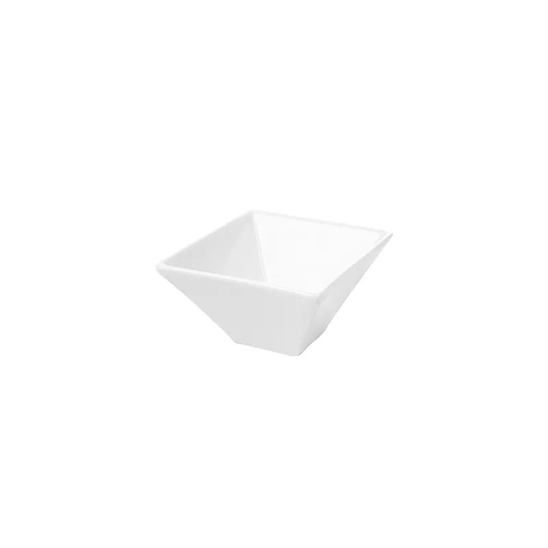 BOLS CARRÉS  300 ML 12,2x6 CM BLANC PORCELAINE (6 UNITÉ)