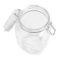 POT STOCKAGE + FERMETURE CLIP WAKI GLASS 1,5 L Ø 10,5x19,5 CM TRANSPARENT VERRE (12 UNITÉ) POT STOCKAGE + FERMETURE CLIP
