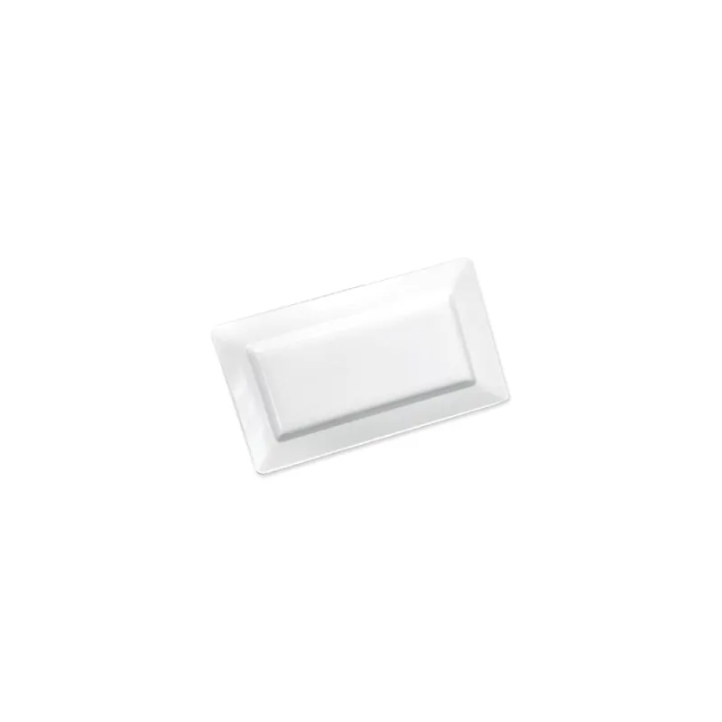 PLATEAUX RECTANGULAIRES ASAMI WARE  44,5x22x4,5 CM BLANC MÉLAMINE (6 UNITÉ)
