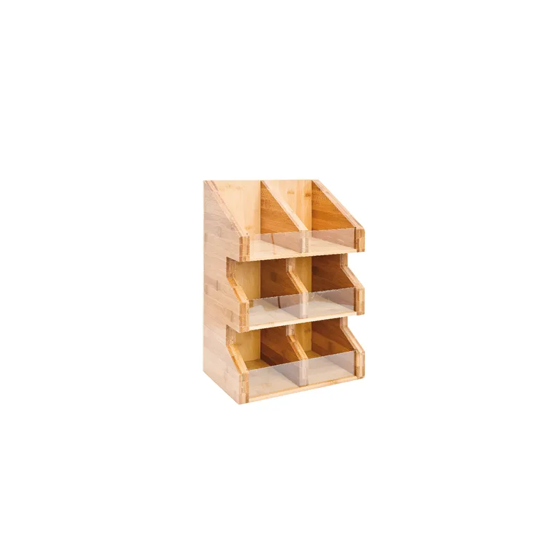 DISTRIBUTEUR CONDIMENTS BAMBOO  28x18x40 CM NATUREL BAMBOU (2 UNITÉ)