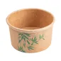 POTS À GLACES FEEL GREEN 70 ML 210 + 18 PE G/M2 Ø6,5x3,9 CM MARRON CARTON (2000 UNITÉ) POTS À GLACES