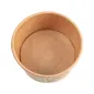POTS À GLACES FEEL GREEN 70 ML 210 + 18 PE G/M2 Ø6,5x3,9 CM MARRON CARTON (2000 UNITÉ) POTS À GLACES
