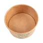 POTS À GLACES FEEL GREEN 90 ML 210 + 18 PE G/M2 Ø7,2x4 CM MARRON CARTON (2000 UNITÉ) POTS À GLACES