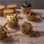 POTS À GLACES FEEL GREEN 90 ML 210 + 18 PE G/M2 Ø7,2x4 CM MARRON CARTON (2000 UNITÉ) POTS À GLACES