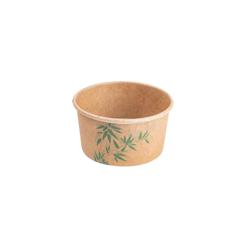POTS À GLACES FEEL GREEN 150 ML 250 + 18 PE G/M2 Ø8,5x4,5 CM MARRON CARTON (2000 UNITÉ)
