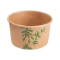 POTS À GLACES FEEL GREEN 180 ML 250 + 18 PE G/M2 Ø8,7x5,2 CM MARRON CARTON (2000 UNITÉ) POTS À GLACES