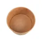 POTS À GLACES FEEL GREEN 180 ML 250 + 18 PE G/M2 Ø8,7x5,2 CM MARRON CARTON (2000 UNITÉ) POTS À GLACES
