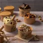 POTS À GLACES FEEL GREEN 180 ML 250 + 18 PE G/M2 Ø8,7x5,2 CM MARRON CARTON (2000 UNITÉ) POTS À GLACES