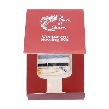 NÉCESSAIRES COUTURE STANDARD 'TOUCH OF CHARM'  4,7x7,1 CM BORDEAUX (200 UNITÉ)