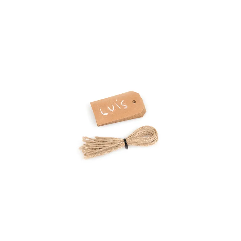 12 U. ÉTIQUETTES D'ARDOISE 3,9x7 CM MARRON CARTON (1 UNITÉ) 12 U. ÉTIQUETTES D'ARDOISE 3,9x7 CM MARRON CARTON (1 UNITÉ)
