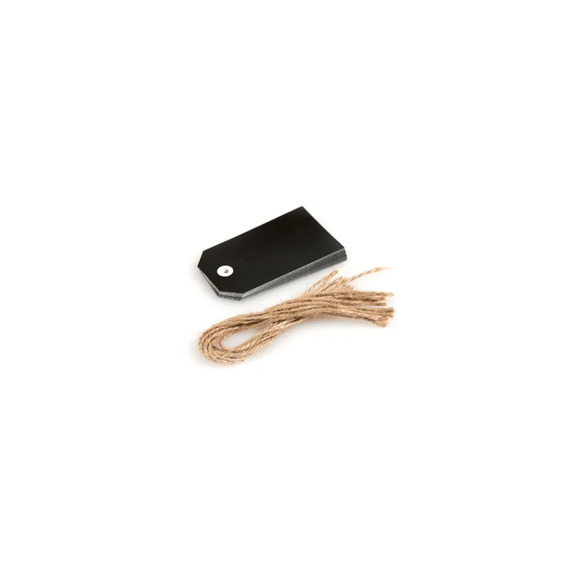 12 U. ÉTIQUETTES D'ARDOISE 5,1x9,2 CM NOIR CARTON (1 UNITÉ) 12 U. ÉTIQUETTES D'ARDOISE 5,1x9,2 CM NOIR CARTON (1 UNITÉ)