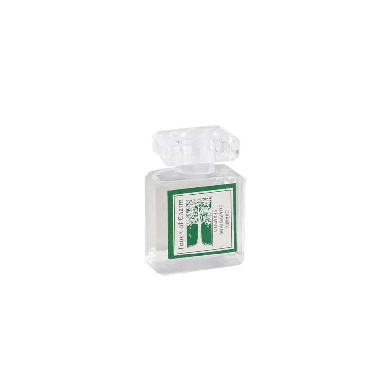 FLACONS SHAMPOOING 'TOUCH OF CHARM' 30 ML 4,3x2,3x6,5 CM TRANSPARENT PVC (500 UNITÉ)