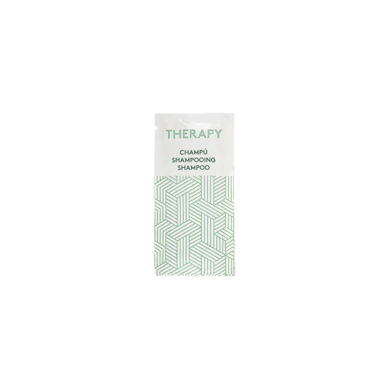 SACHETS SHAMPOOING 'THERAPY' 10 ML 5x10 CM BLANC CELLULOSE (1000 UNITÉ)