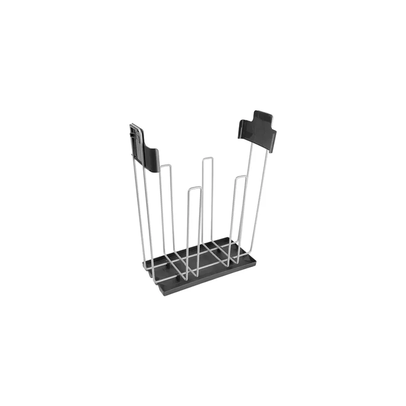 SUPPORT DE SACS COMPOSTABLES   27x13x39 CM ARGENTE (1 UNITÉ)