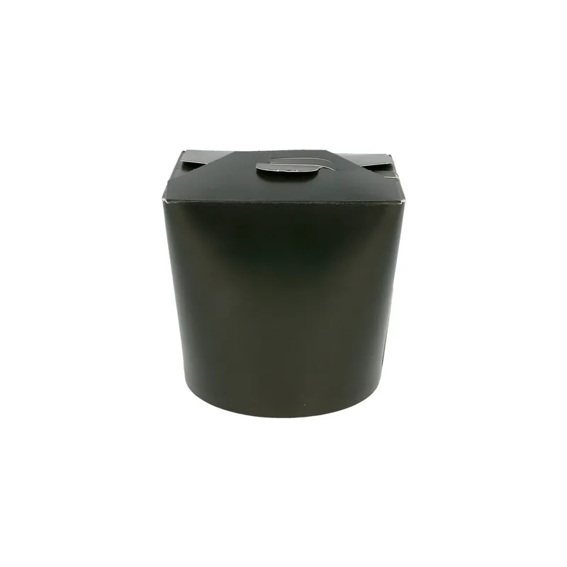 RÉCIPIENTS MULTIUSAGES MICRO-ONDABLES  480 ML 305 + 18 PE G/M2 Ø8x9 CM NOIR CARTON (50 UNITÉ)