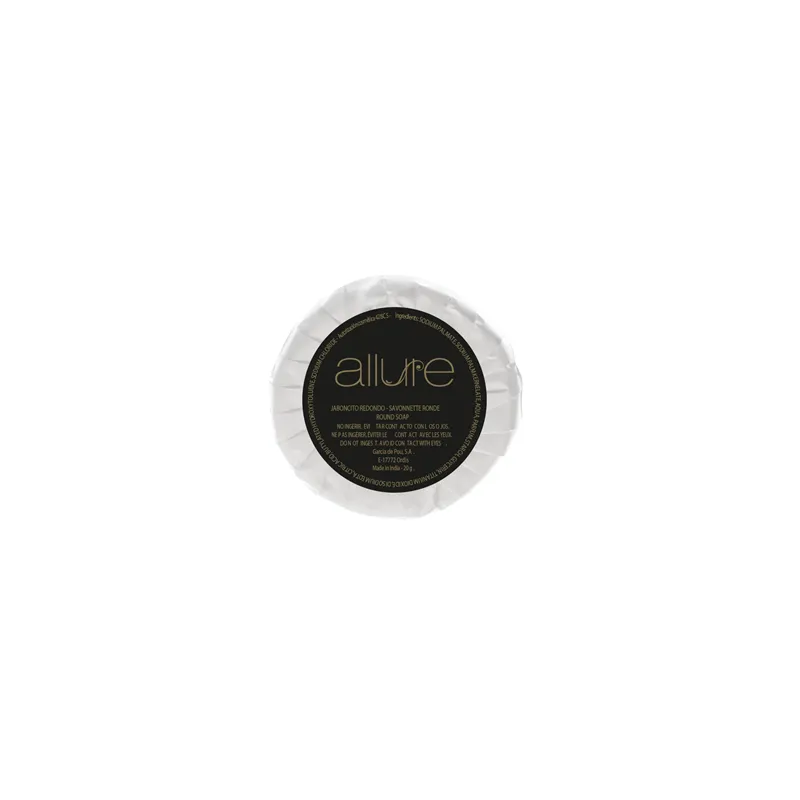 SAVONNETTES RONDES 'ALLURE' 20 G Ø5,2x1 CM BLANC (500 UNITÉ)