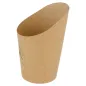 GOBELETS A FRITES OUVERTS FEEL GREEN 9 OZ - 270 ML 200 + 25PE G/M2 Ø7x10,5 CM MARRON CARTON (100 UNITÉ) GOBELETS A FRITES OUVERTS