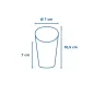 GOBELETS A FRITES OUVERTS FEEL GREEN 9 OZ - 270 ML 200 + 25PE G/M2 Ø7x10,5 CM MARRON CARTON (100 UNITÉ) GOBELETS A FRITES OUVERTS