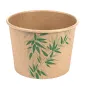 POTS FEEL GREEN 500 ML 280 + 18 PE G/M2 Ø11x8,2 CM MARRON KRAFT (500 UNITÉ) POTS
