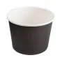 POTS 500 ML 280 + 18 PE G/M2 Ø11x8,2 CM NOIR CARTON (500 UNITÉ) POTS