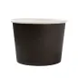 POTS 500 ML 280 + 18 PE G/M2 Ø11x8,2 CM NOIR CARTON (500 UNITÉ) POTS