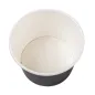 POTS 500 ML 280 + 18 PE G/M2 Ø11x8,2 CM NOIR CARTON (500 UNITÉ) POTS