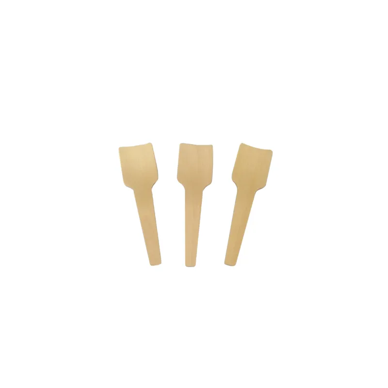PETITES CUILLÈRES À GLACES WOOD  7 CM NATUREL BOIS (100 UNITÉ)