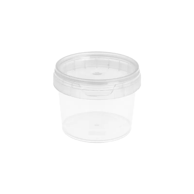 RÉCIPIENTS INVIOLABLES + COUVERCLES  120 ML Ø 6,9x5,2 CM TRANSPARENT PP (1000 UNITÉ)