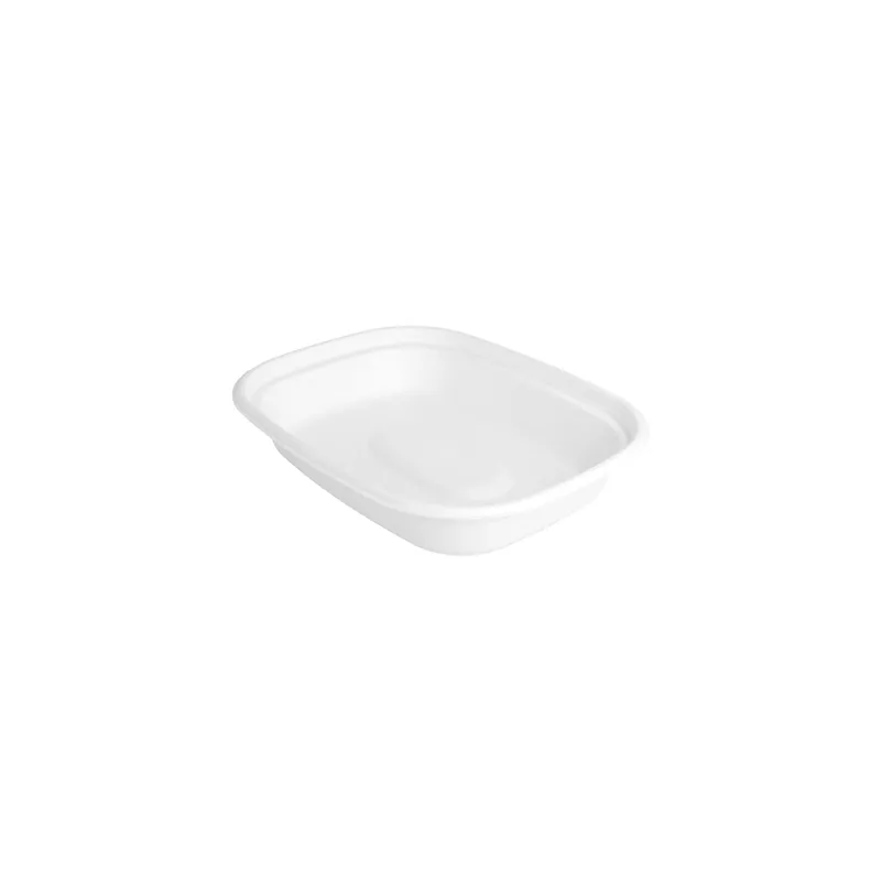 PLATEAUX BIONIC 1100 ML 23,1x18,2x4,3 CM BLANC BAGASSE (300 UNITÉ)