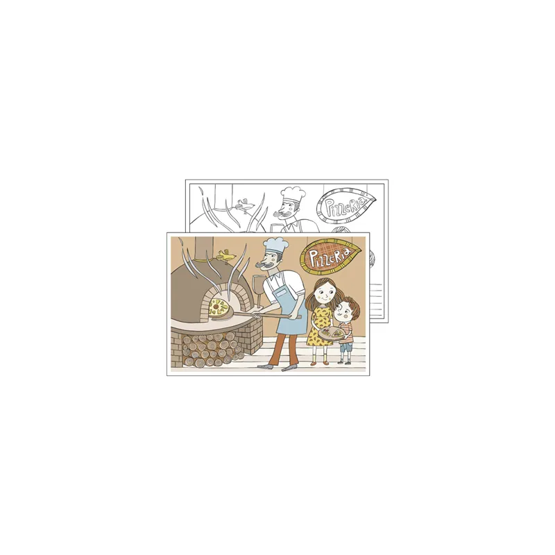 SETS DE TABLE COLORIAGE "PIZZA" 100 G/M2 31x43 CM QUADRICHROMIE CELLULOSE (1000 UNITÉ) SETS DE TABLE COLORIAGE "PIZZA" 100 G/M2 31x43 CM QUADRICHROMIE CELLULOSE (1000 UNITÉ)